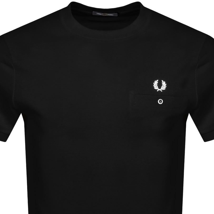 Alternative Image for ProductFred Perry Pocket Detail T Shirt Black2